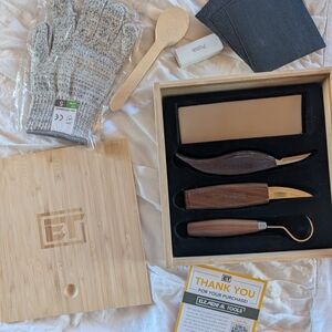 Spoon Carving Woodworking Set By Elemental Tools Retail $34